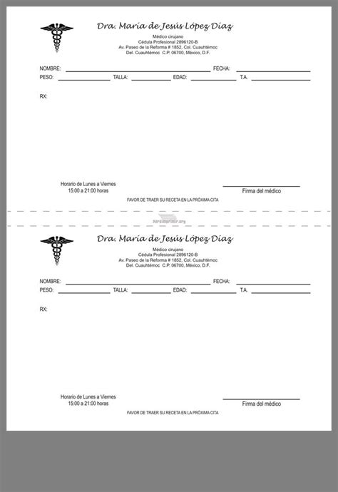 Receta Medica Para Imprimir En Pdf 2022 Images And Photos Finder