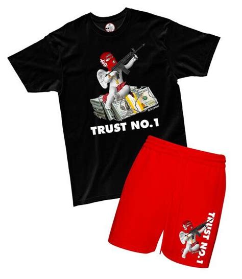 Trust No 1 T Shirt And Shorts Sets Streetwear Game Changers Urban T