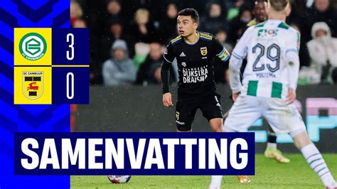 Nederlaag In Groningen Samenvatting FC Groningen SC Cambuur 3 0