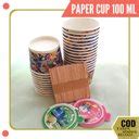 Jual CUPS OF ICE CREAM GROSIR PAPER CUP 100 ML UKURAN CUP UNTUK ES