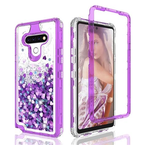 Wydan Case For LG Stylo 6 Glitter Hybrid Shockproof Liquid Quicksand