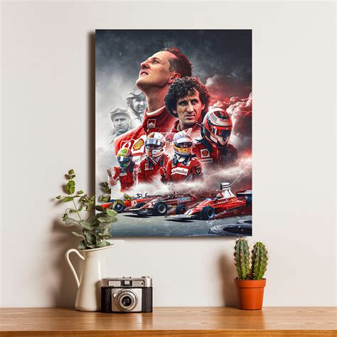 Jual Poster F1 Formula One Legends Michael Schumacher Alain Prost