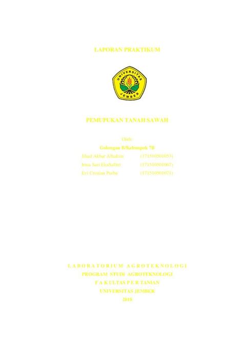 PDF LAPORAN PRAKTIKUMkimia Atau Biologi Tanah Sehingga Menjadi Lebih