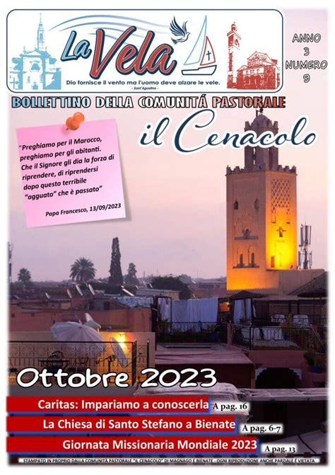 La Vela Ottobre 2023 Comunità Pastorale Magnago e Bienate