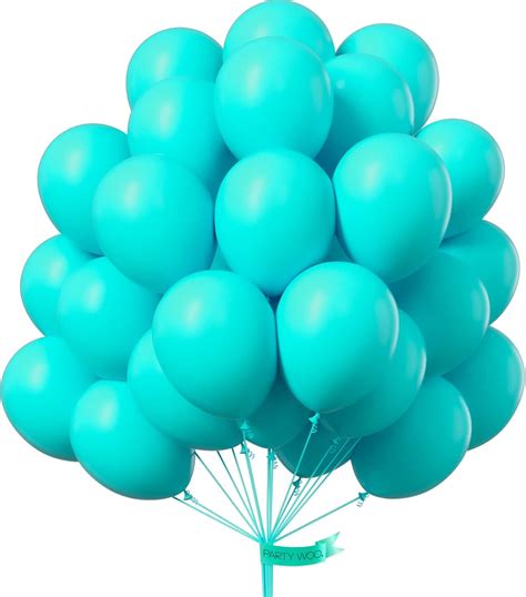 Amazon Partywoo Teal Balloons Pcs Inch Teal Blue Balloons