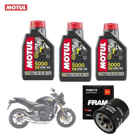 Kit Troca De Oleo Honda Cb 600 Hornet Motul 10w 30 Filtro Shopee Brasil