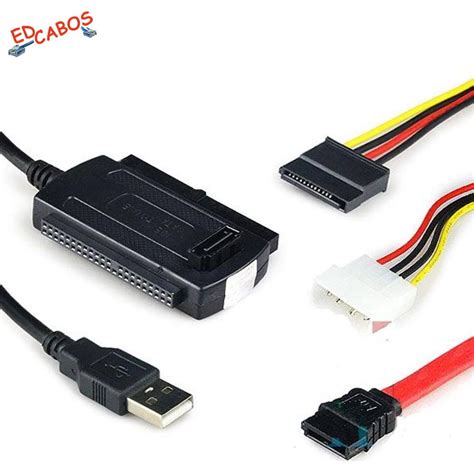 Adaptador SATA IDE Para USB 2 0 ED Cabos