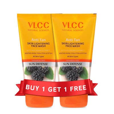 VLCC Lot de 2 nettoyants visage éclaircissants anti bronzage 150 ml x