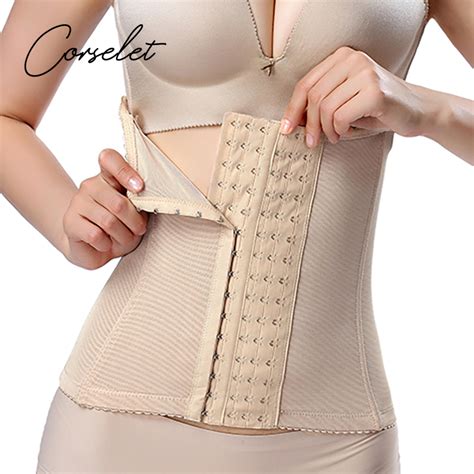 Corselet Xl Corset Waist Trainer With Bones Slim Tight Adjustable