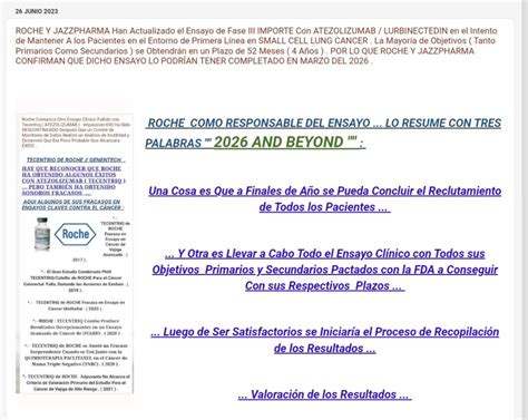 PHARMA JONPI On Twitter ROCHE Y JAZZPHARMA Han Actualizado La