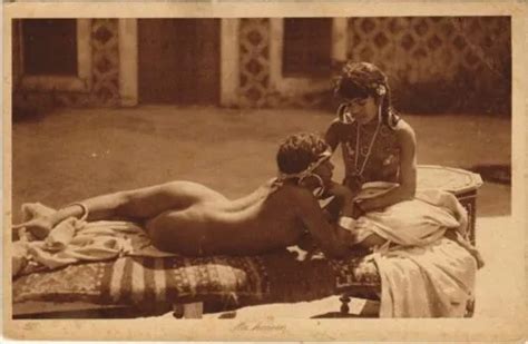 Africa Arab Lehnert Landrock Nude Harem Girls Original Early S