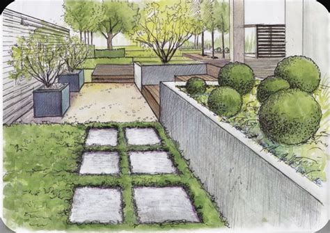 Landscape Design Plans and Garden Sketch