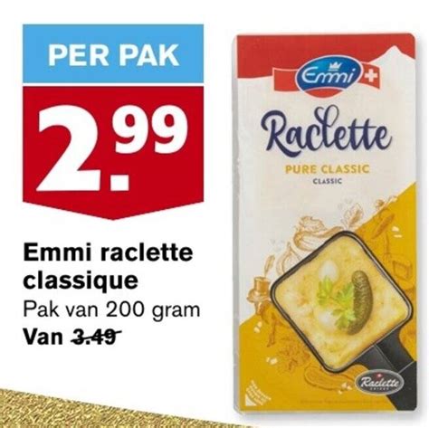 Emmi Raclette Classique 200g Aanbieding Bij Hoogvliet