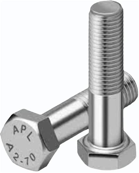 Hexagonal Stainless Steel Half Thread Hex Bolt M Mm At Rs