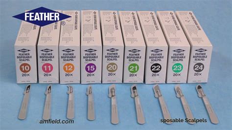 Feather Disposable Sterile Scalpels Youtube