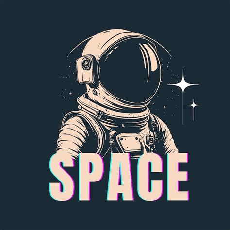 Premium Vector Space Theme T Shirt Design With Illustration