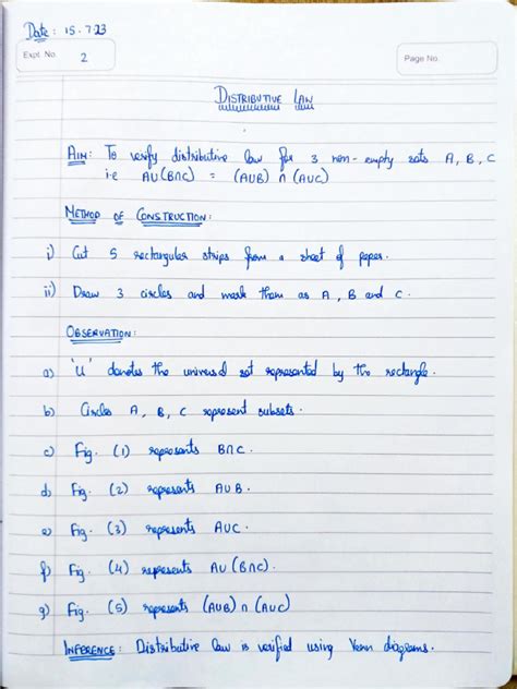 Distributive Law Pdf