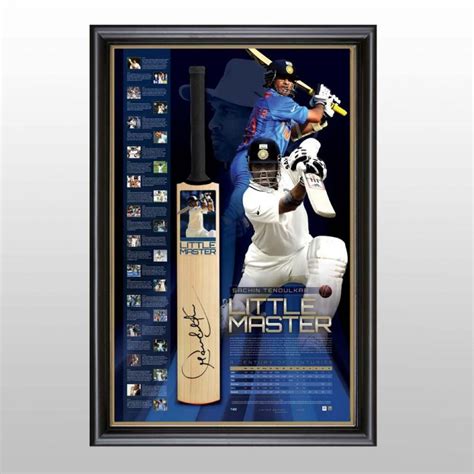 Sachin Tendulkar Signed And Framed Limited Edition The Little Master