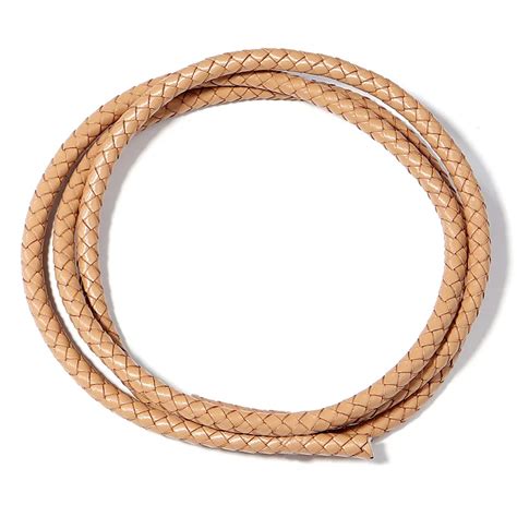 Mm Diy Genuine Braided Round Leather Cord For Bracelet Jewelry Buy