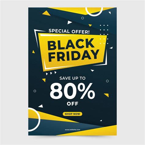 Special Offer Black Friday Sale Poster Concept 3555444 Vector Art at ...