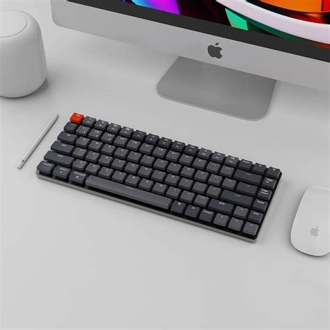 Keychron K3 84 Low Profile Hot Swap Optical RGB Red Switch Keyboard Black