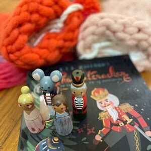 Nutcracker Peg Doll Set Etsy