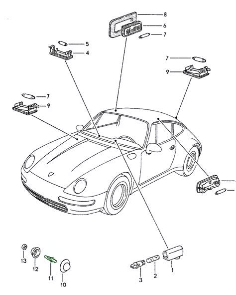Buy Porsche 968 1992 1995 968 30l 1992 94 Interior Compartment Lamps Design 911