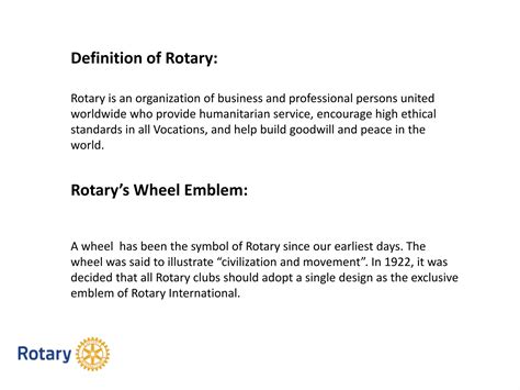 ROTARY PPT | PPTX 