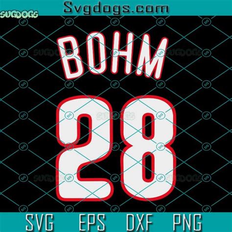 Baseball Phillie Bohm Jersey Svg Bohm Svg Philadelphia Baseball