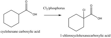 If Cyclohexane Carboxylic Acid Is Treated With Cl2 Phosphorus Alpha