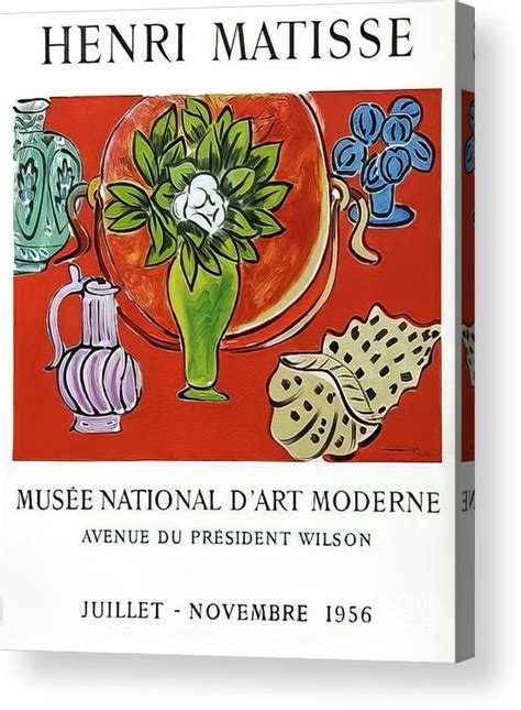 Henri Matisse Art Exhibition Poster Museum Of Modern Art Paris 1956