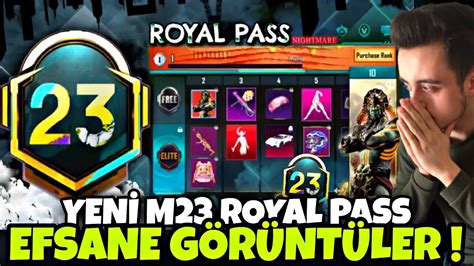 YENİ M23 ROYAL PASS EFSANE GÖRÜNTÜLER M23 RP 1 50 ÖDÜLLERİ M23