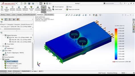 SolidWorks Simulation Bolt Connection YouTube