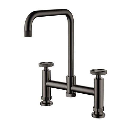 Henry Holt Bridge Mixer Kitchen Tap Gunmetal Uk