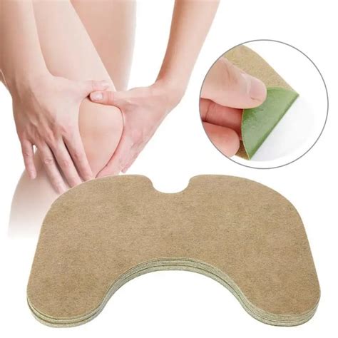 12Pcs/Box Wormwood Knee Pain Paste Sticking Knee Joint Self heating ...