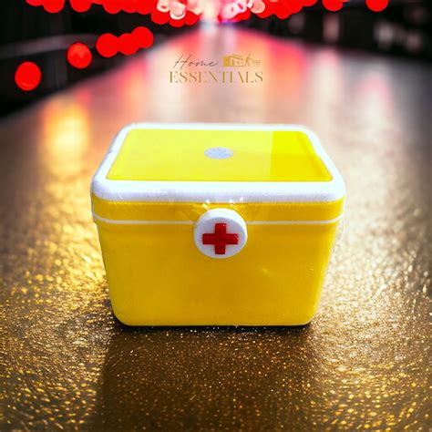 First Aid Medicine Plastic Box Omega Home Essentials