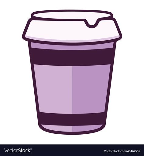 Reusable Coffee Cup Template Royalty Free Vector Image