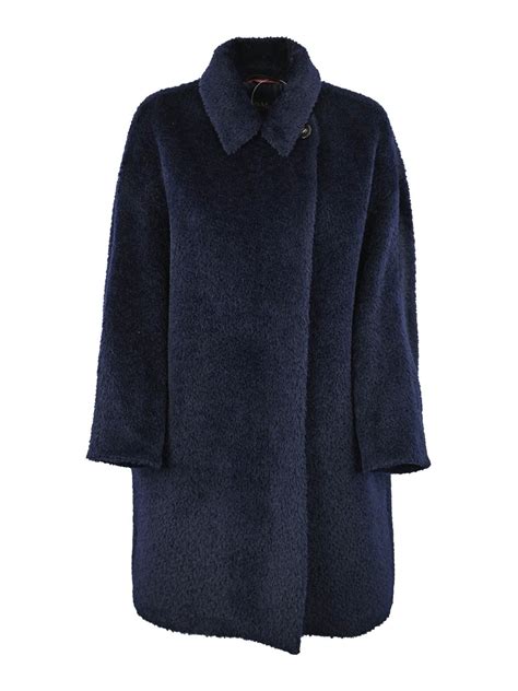 Kurze M Ntel Max Mara Studio Kurzer Mantel Blau