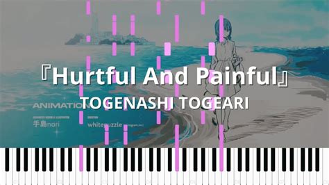 Girls Band Cry Hurtful And Painful Togenashi Togeari Piano