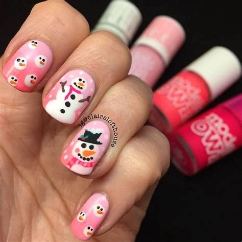 31 Cute Winter Inspired Nail Art Designs Stayglam Winter Nail Art