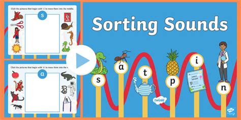 S A T P I N Sorting Sounds Powerpoint Game Twinkl