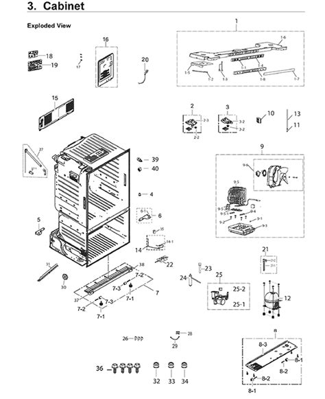 Samsung Rf220nctasraa 02 Refrigerator Partswarehouse