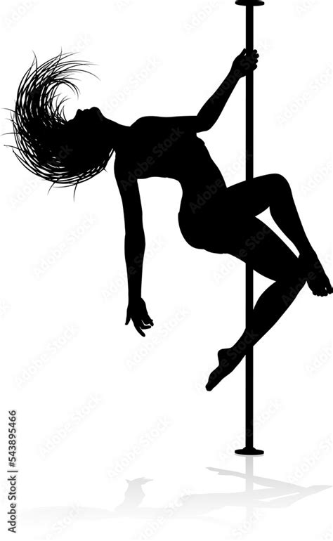 Pole Dancing Woman Silhouette Stock Illustration Adobe Stock