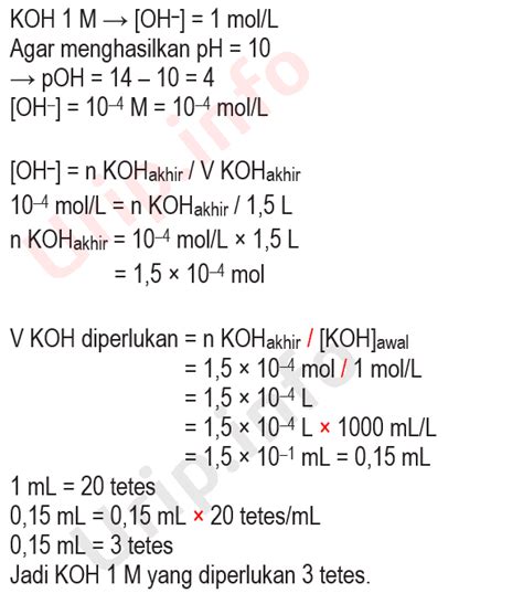 Soal Larutan Asam Dan Basa 2021 Bagian 2 Urip Dot Info