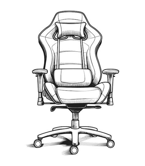 Premium Vector Hand Drawn Gaming Chair