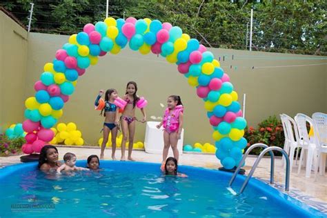 Foto de Pool Party Maria Clara 5 anos Festa de aniversário na piscina