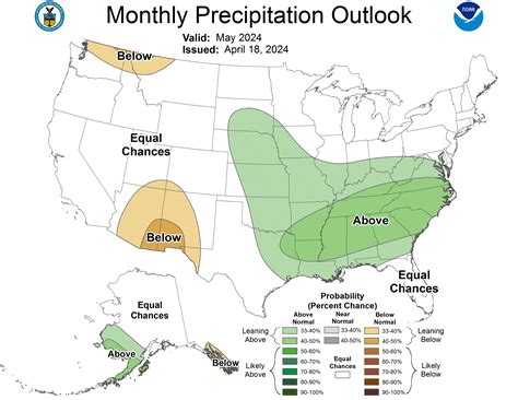 May Temperature And Precipitation Outlook