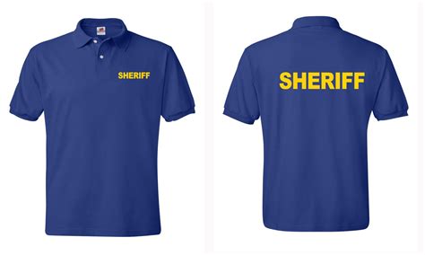 Sheriff Law Enforcement Polo T Shirts S 5xl Ebay