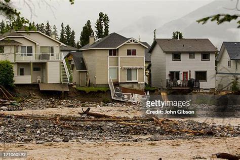 36 Emergency Declared In Southern Alberta After Heavy Flooding Stock