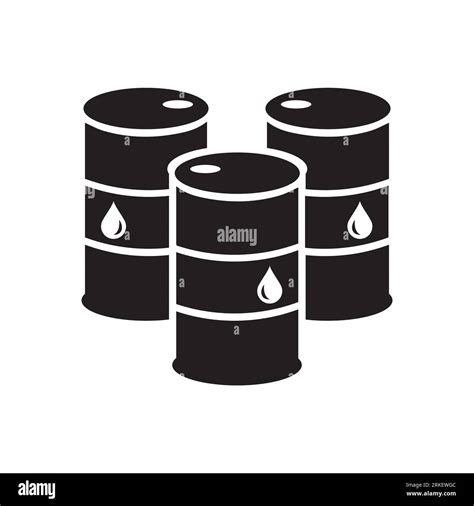 Icono De Aceite Contenedores Del Tambor De Aceite Industria Petrolera